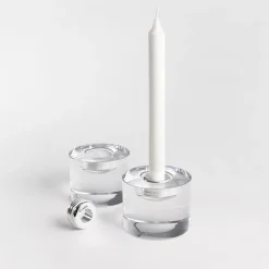 2 Adaptadores de velas Light switch, Aluminio