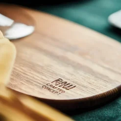 2 Bandejas mantequilla Raw 14x19 cm teca, marrón