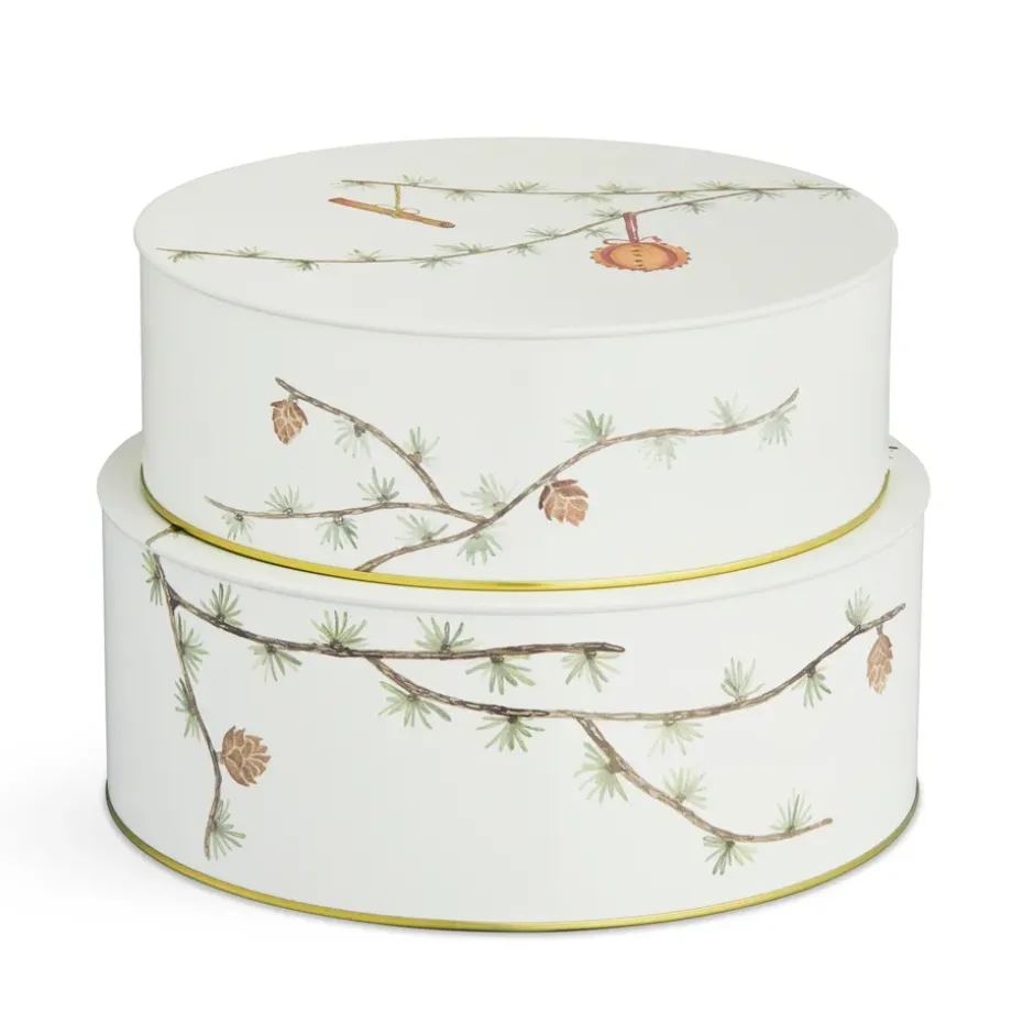 2 Botes de navidad Hammershøi, blanco