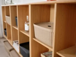 4 Cajas de almacenamiento Pulp 23x32 cm, Natural Brown