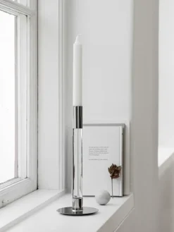 2 Candelabros Lumiere 26,5 cm, transparente