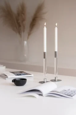 2 Candelabros Lumiere 26,5 cm, transparente