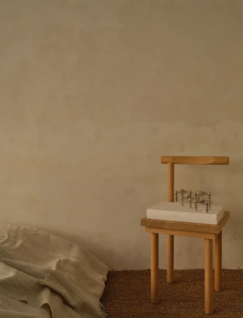 3 Candelabros STOFF Nagel, cromo