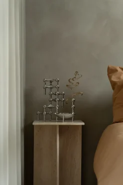 3 Candelabros STOFF Nagel, cromo