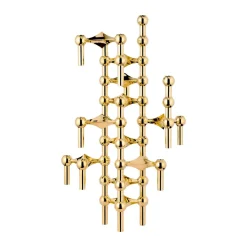 3 Candelabros STOFF Nagel, latón