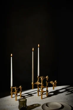 3 Candelabros STOFF Nagel, latón