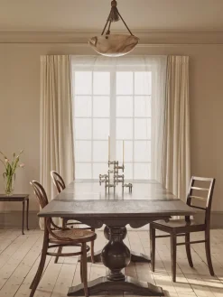 3 Candelabros STOFF Quist, Cromo cepillado