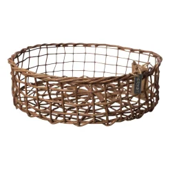 4 Cestas de bambú Ernst, marrón oscuro