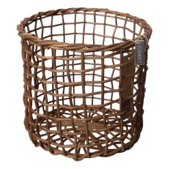 4 Cestas de bambú Ernst, marrón oscuro