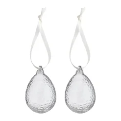 2 Colgantes de pascua Gry huevos, Clear