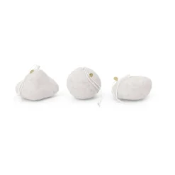 3 Colgantes de árbol de Navidad Snowball ornaments, White