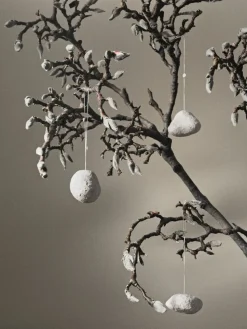 3 Colgantes de árbol de Navidad Snowball ornaments, White