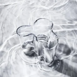 2 Jarrones Alvar Aalto, transparente