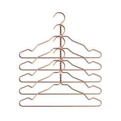 5 Perchas Alu, cobre