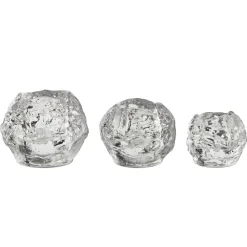 3 portavelas Snowball, set de 3