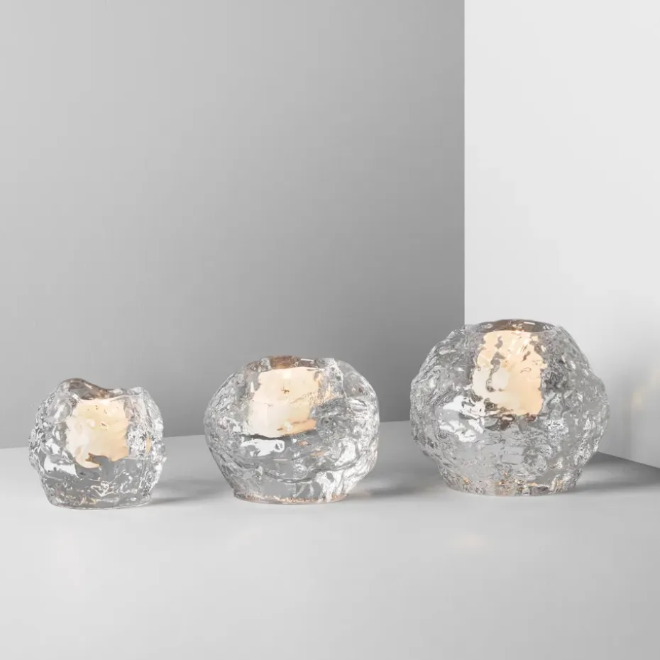 3 portavelas Snowball, set de 3