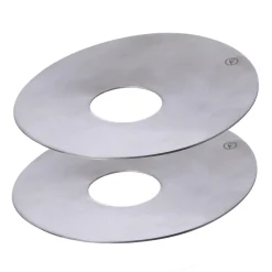 2 Protectores de velas Ernst Ø8,3 cm, metal cepillado