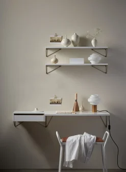 2 Soportes para balda Pythagoras, latón