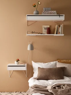 2 Soportes para balda Pythagoras, blanco