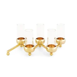 5 Tubos de vidrio para candelabro Constella, transparente