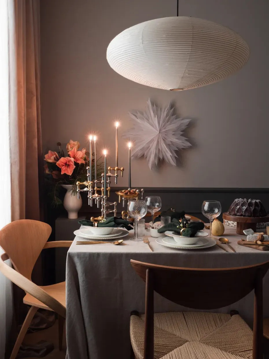 6 Velas cónicas STOFF de ester & erik, Dusty green