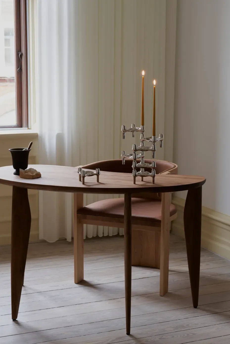 6 Velas cónicas STOFF de ester & erik, Mustard