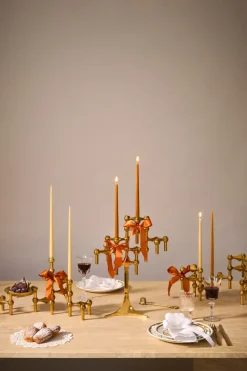 6 Velas cónicas STOFF de ester & erik, Amber