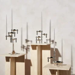 6 Velas cónicas STOFF de ester & erik, Champagne