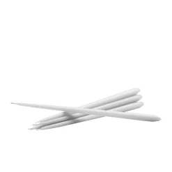 6 Velas cónicas STOFF de ester & erik, White