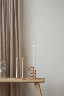 6 Velas cónicas STOFF de ester & erik, White