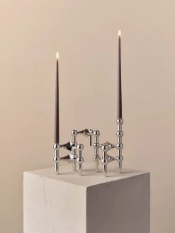 6 Velas cónicas STOFF de ester & erik, Espresso