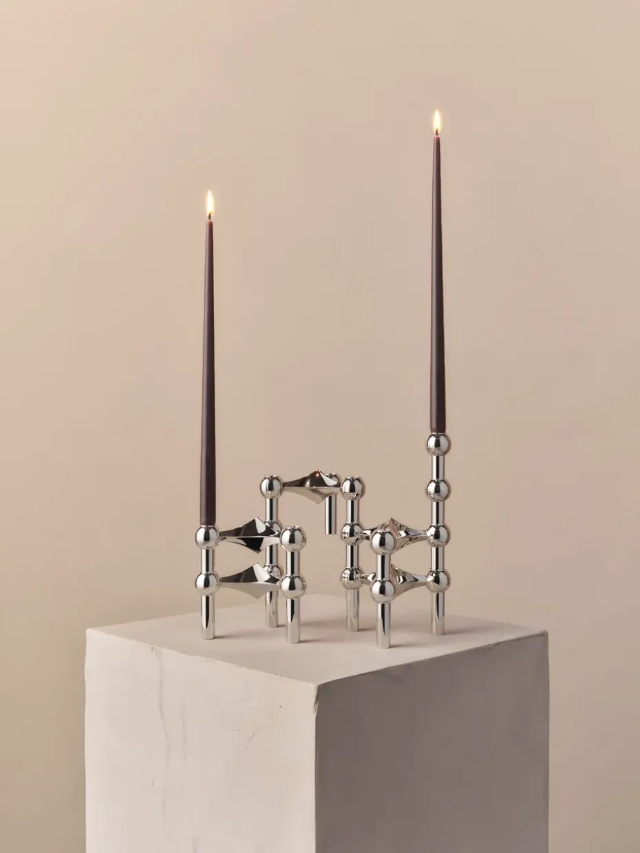 6 Velas cónicas STOFF de ester & erik, Espresso