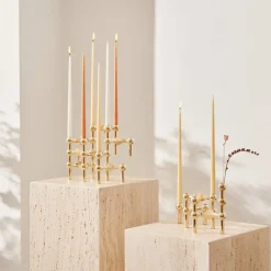 6 Velas cónicas STOFF de ester & erik, Ginger