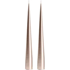 2 Velas cono ester & erik 34 cm metálica, Champagne 94