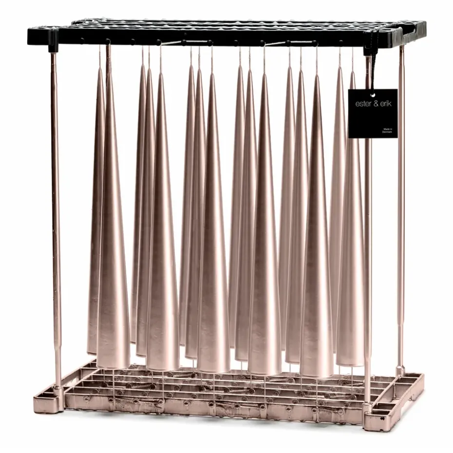 2 Velas cono ester & erik 34 cm metálica, Champagne 94