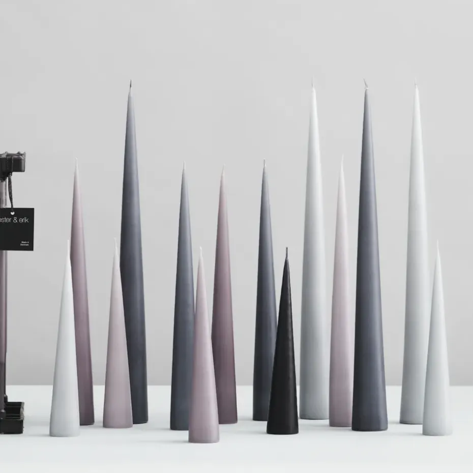 2 Velas ester & erik 37 cm mate, Dark slate 74