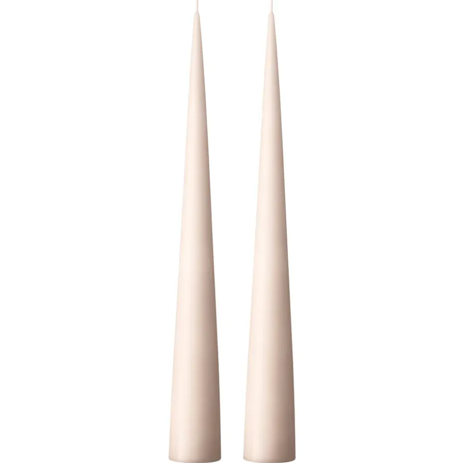 2 Velas ester & erik 37 cm mate, Linen grey 22