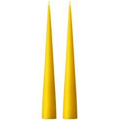 2 Velas ester & erik 37 cm mate, amarillo oscuro 15