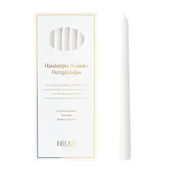 6 Velas Herrgårdsljus 30 cm, Blanco perla brillo
