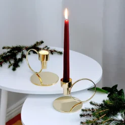 6 Velas Herrgårdsljus 30 cm, Borgoña brillo