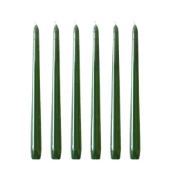 6 Velas Herrgårdsljus 30 cm, Verde oscuro