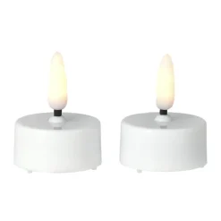2 Velas LED Bright Ø3,8 cm, White