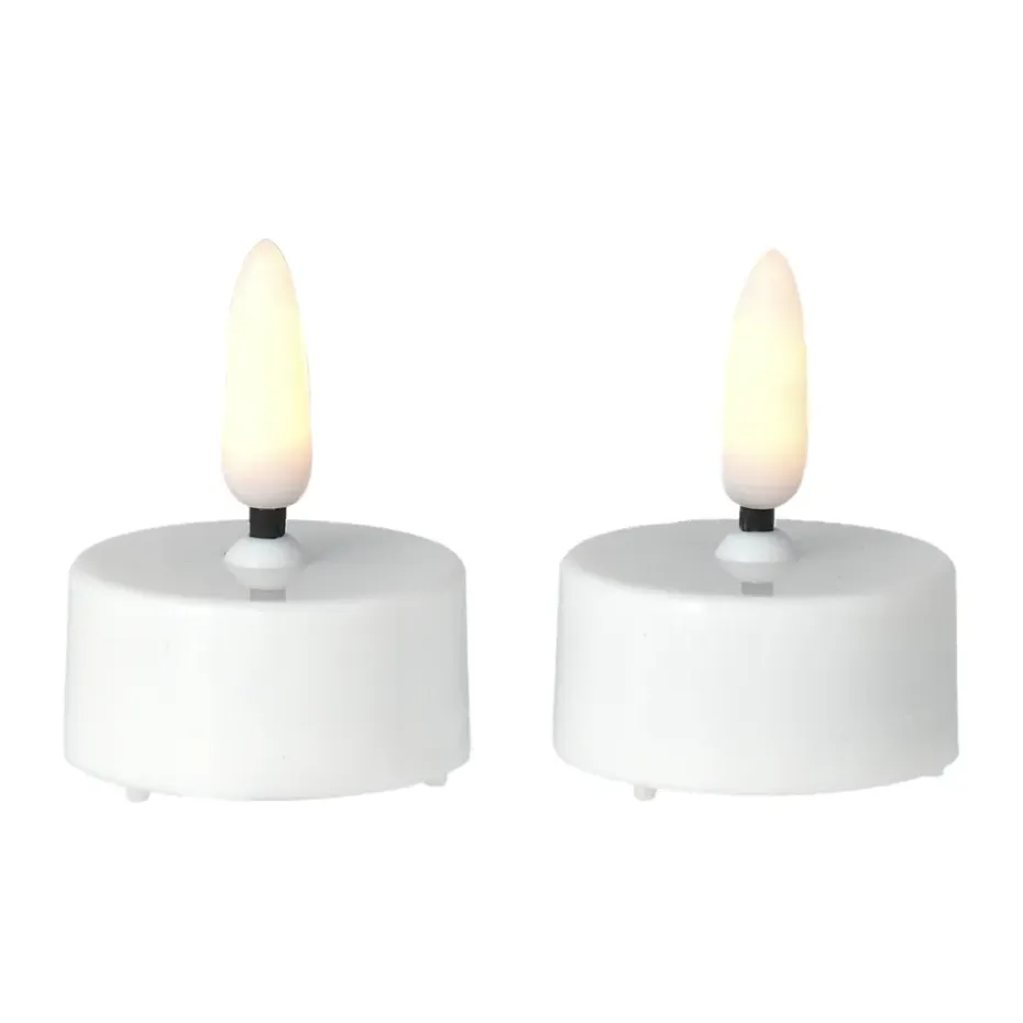 2 Velas LED Bright Ø3,8 cm, White