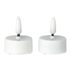 2 Velas LED Bright Ø3,8 cm, White