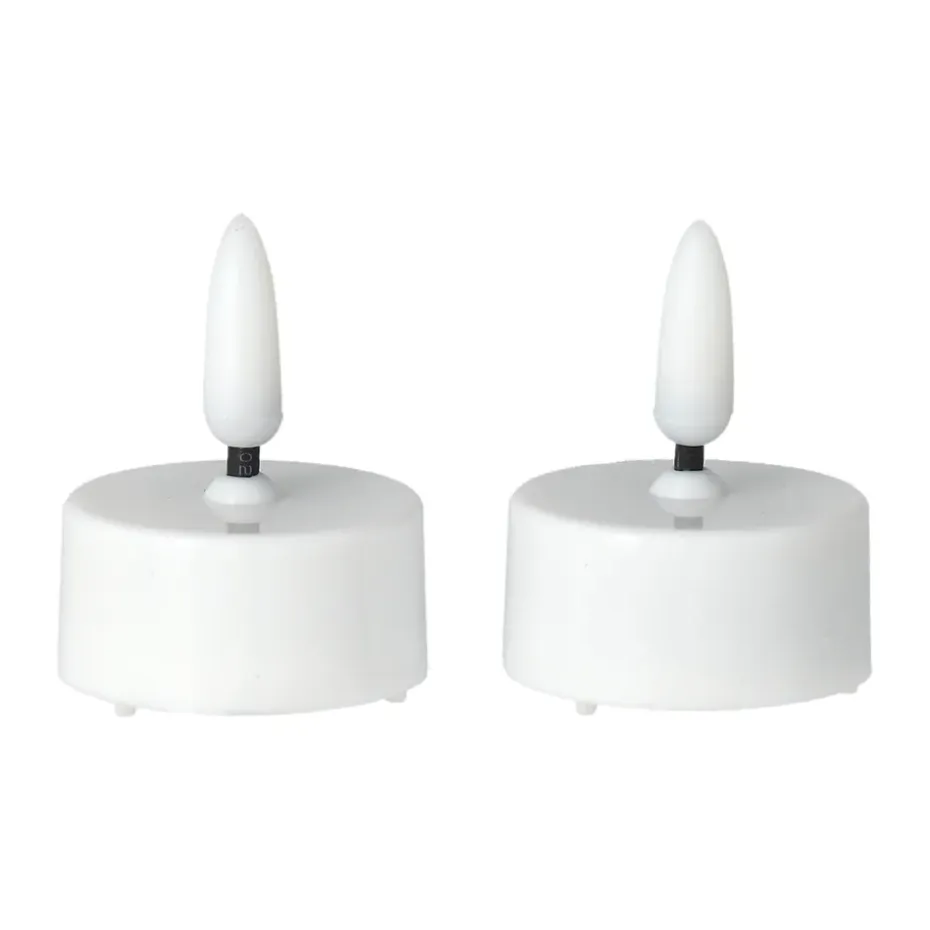 2 Velas LED Bright Ø3,8 cm, White