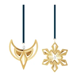 Adorno colgante de Navidad 2024, 2-pack, Chapado en paladio