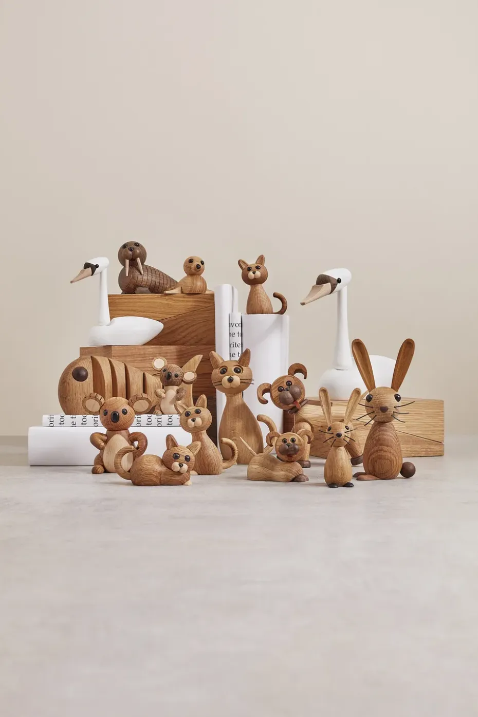 Adorno foca bebé, Roble