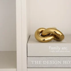 Adorno Knot Table small, Light Gold