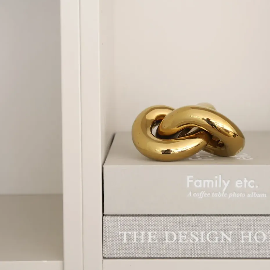 Adorno Knot Table small, Light Gold