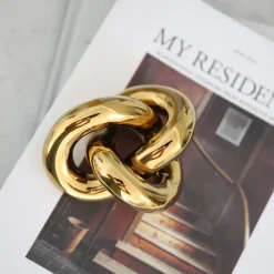 Adorno Knot Table small, Light Gold